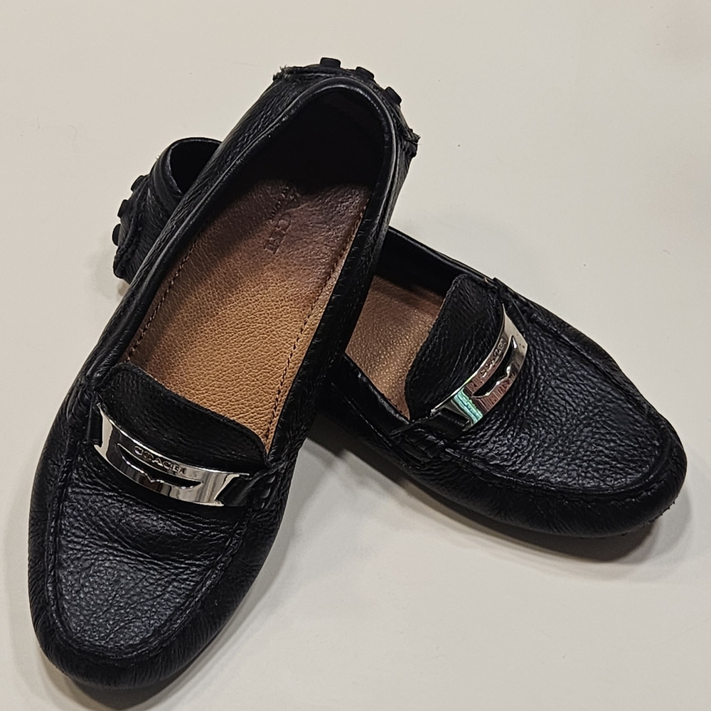 Black Leather Loafers